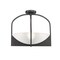 Z-Lite Devon Semi Flush Mount, 4-Light, 18 In.W x 16 In.H, Matte Black/Sand Blast 1947SFS-MB - alternate 7